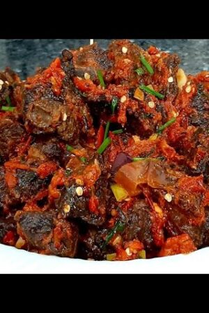 Beef in peppered sauce