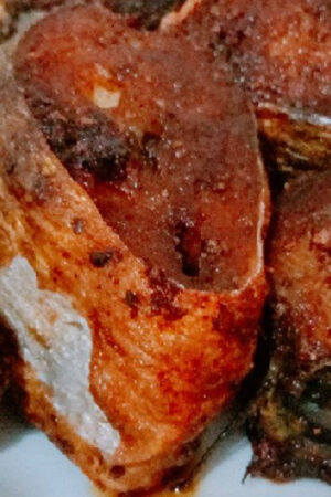 Fried Titus fish with no sauce